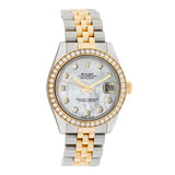Rolex Stainless Steel 18K Yellow Gold Diamond Datejust 31 178383 Watches Rolex