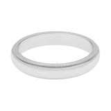 Tiffany & Co. Platinum 4mm Milgrain Band Ring Designer Jewellery Tiffany and Co