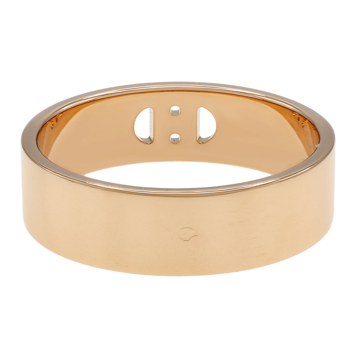 Hermes 18K Rose Gold Diamond PM H D'Ancre Ring