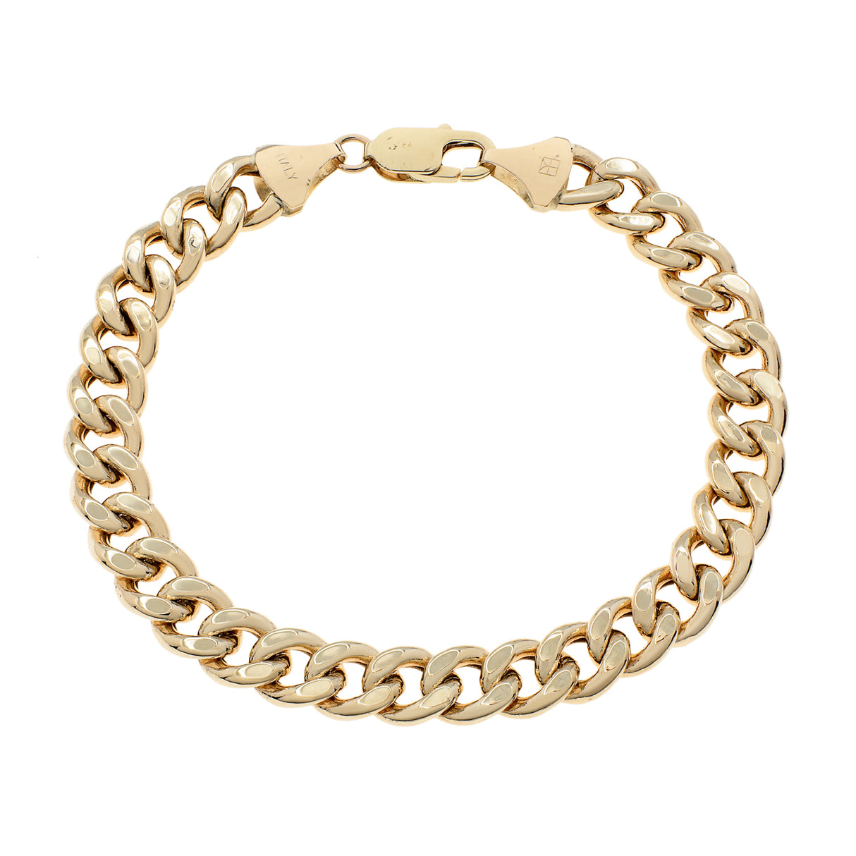 10K Yellow Gold Curb Link Bracelet Fine Jewellery Modaselle