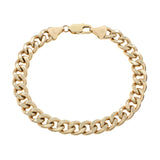 10K Yellow Gold Curb Link Bracelet Fine Jewellery Modaselle