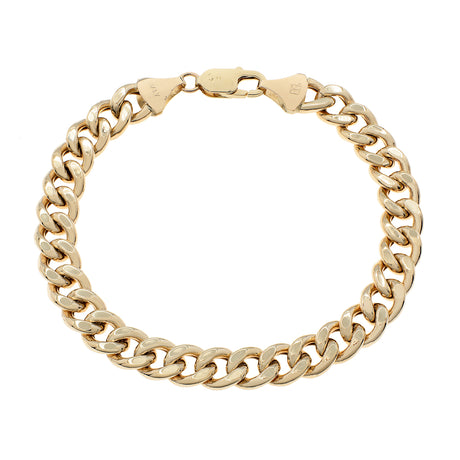 10K Yellow Gold Curb Link Bracelet Fine Jewellery Modaselle