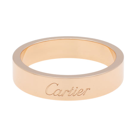 Cartier 18K Rose Gold C de Cartier Wedding Band Ring Designer Jewellery Cartier