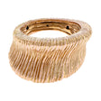 14K Yellow Gold Rippling Ring Fine Jewellery Modaselle
