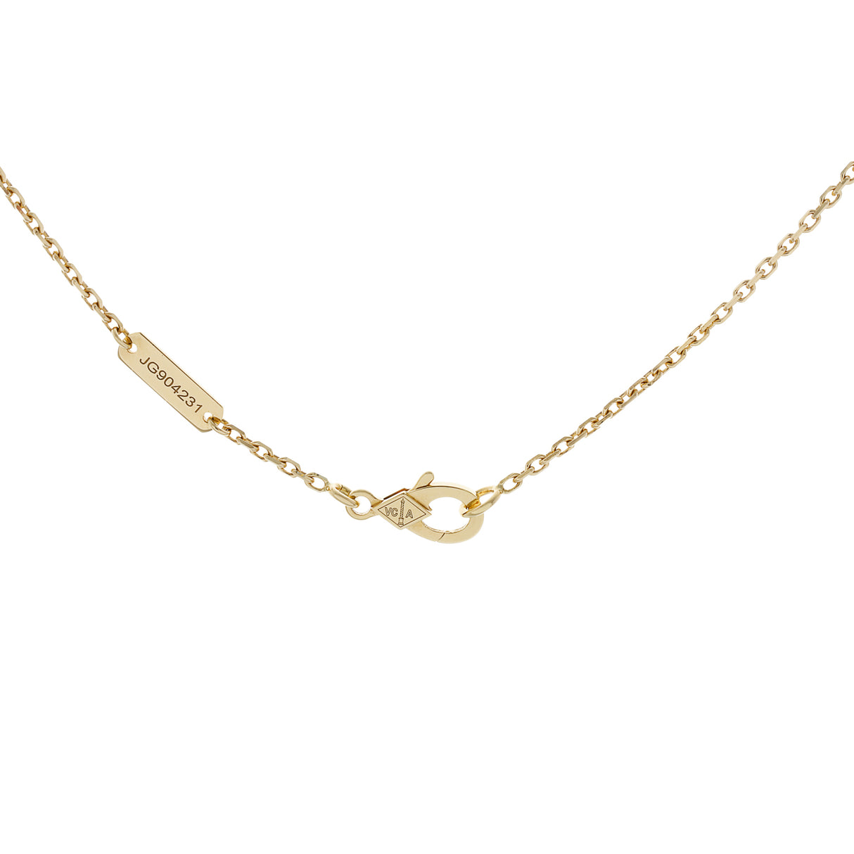 Van Cleef & Arpels 18K Yellow Gold Mother of Pearl Vintage Alhambra Pendant Necklace Designer Jewellery Van Cleef and Arpels