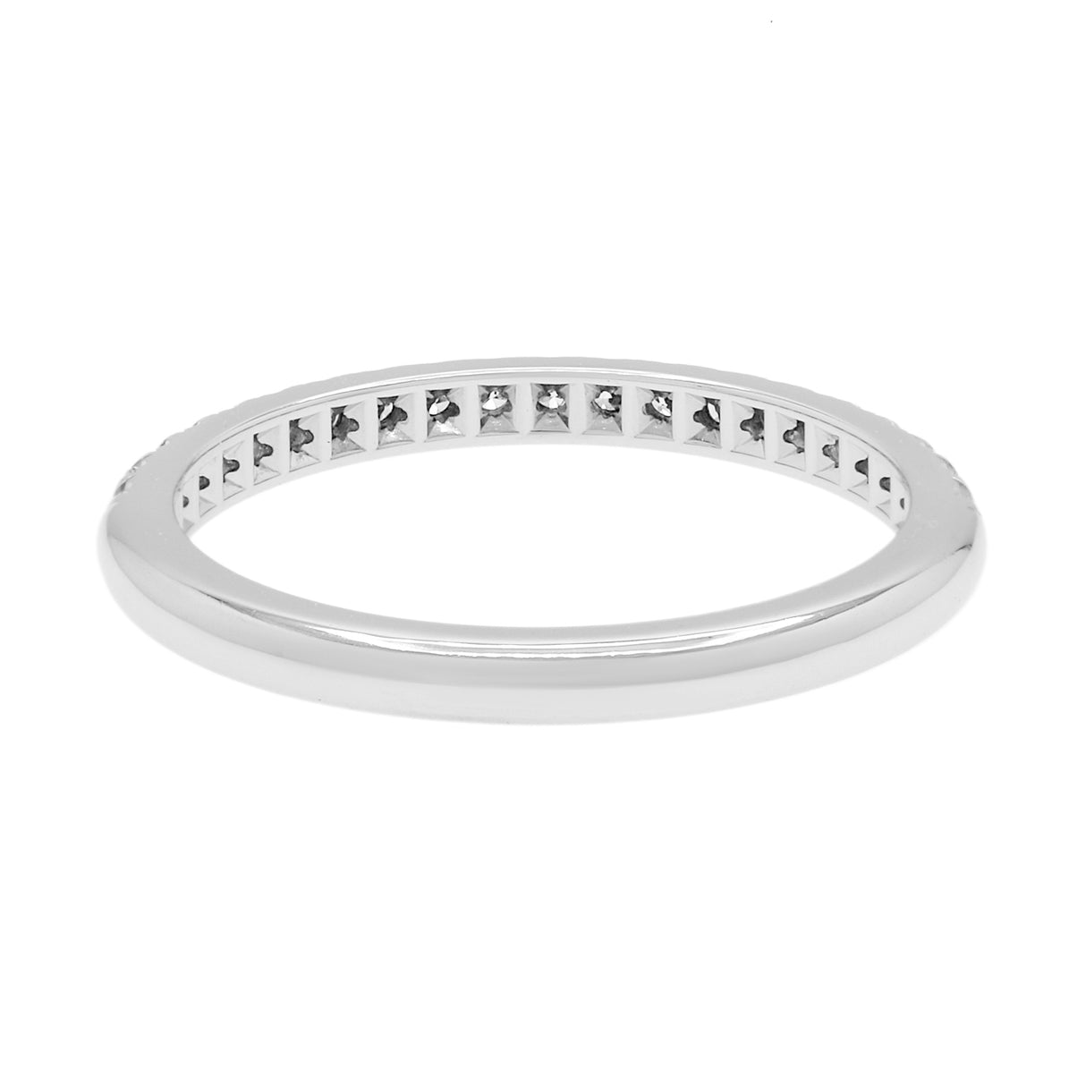 Tiffany & Co. Platinum Diamond Soleste Half Eternity Ring Designer Jewellery Tiffany and Co