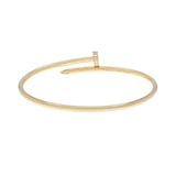Cartier 18K Yellow Gold Diamond Small Juste Un Clou Bracelet Designer Jewellery Cartier