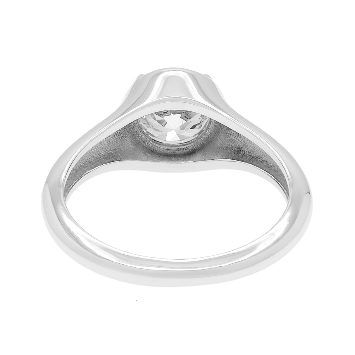 18K White Gold 1.17 Carat Diamond Illusion Solitaire Ring Fine Jewellery Modaselle