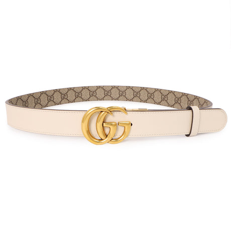 Gucci GG Supreme Monogram Double G Reversible 30mm Belt Gucci