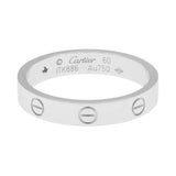 Cartier 18K White Gold Diamond Love Wedding Band Designer Jewellery Cartier