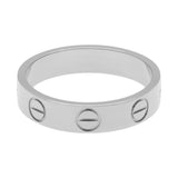 Cartier 18K White Gold Love Wedding Band Ring Designer Jewellery Cartier