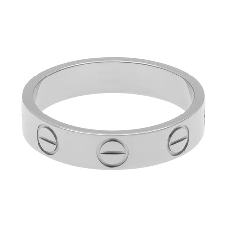 Cartier 18K White Gold Love Wedding Band Ring Designer Jewellery Cartier