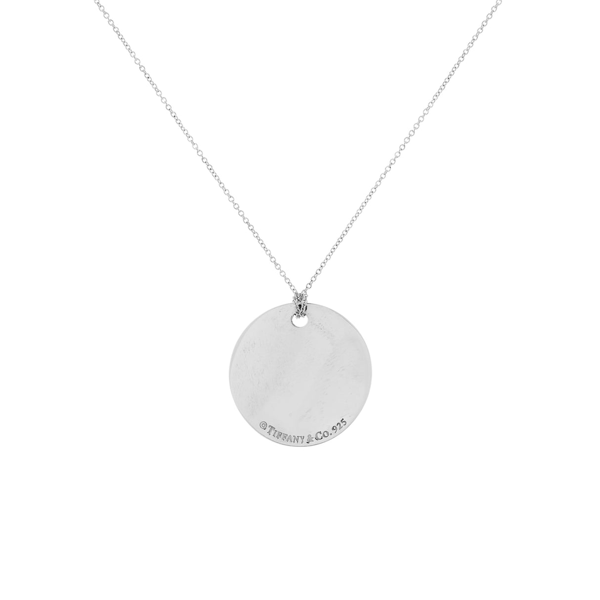 Tiffany & Co. Sterling Silver Round Notes Pendant Necklace Designer Jewellery Tiffany and Co