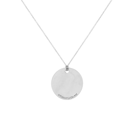 Tiffany & Co. Sterling Silver Round Notes Pendant Necklace Designer Jewellery Tiffany and Co