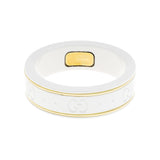 Gucci 18K Yellow Gold Zirconia Icon Ring Designer Jewellery Gucci