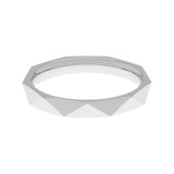 Laurence Graff 18K White Gold Signature Faceted Wedding Band Fine Jewellery Modaselle
