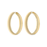 18K Yellow Gold Hoop Earrings Fine Jewellery Modaselle