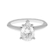 Platinum 1.30 Carat Pear Shape Diamond Solitaire Ring Fine Jewellery Modaselle