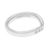 Tiffany & Co. Platinum Diamond Elsa Peretti Wedding Band Ring Designer Jewellery Tiffany and Co