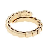 Bulgari 18K Yellow Gold Diamond Serpenti Viper Ring Designer Jewellery Bulgari