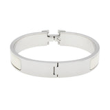 Hermes White Clic H Bracelet Designer Jewellery Hermes