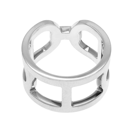 Hermes Sterling Silver Medium Ever Chaine D'Ancre Ring Designer Jewellery Hermes