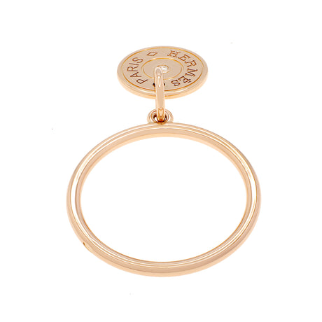 Hermes 18K Rose Gold Gambade Ring Designer Jewellery Hermes