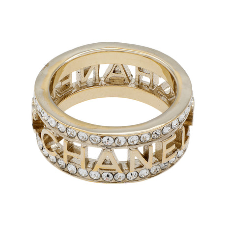 Chanel Crystal CC Ring Designer Jewellery Chanel