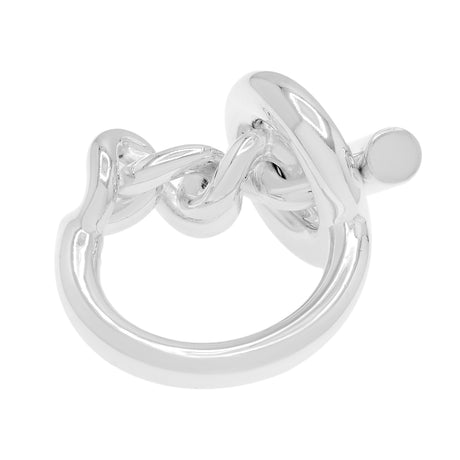 Hermes Sterling Silver Large Croisette Ring Designer Jewellery Hermes