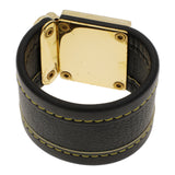 Louis Vuitton Black Suhali S Lock Bracelet