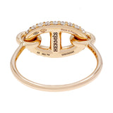 Hermes 18K Rose Gold Diamond Farandole Ring Designer Jewellery Hermes