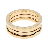 Bulgari 18K Yellow Gold B.zero1 Three-Band Ring Designer Jewellery Bulgari