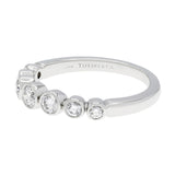 Tiffany & Co. Platinum Diamond Graduated Jazz Ring Designer Jewellery Tiffany and Co