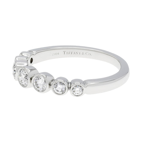 Tiffany & Co. Platinum Diamond Graduated Jazz Ring Designer Jewellery Tiffany and Co