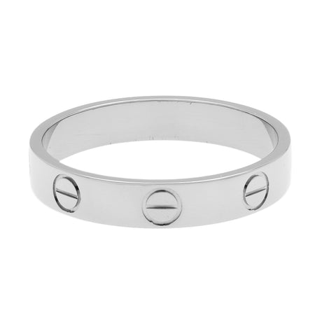 Cartier 18K White Gold Love Wedding Band Ring Designer Jewellery Cartier