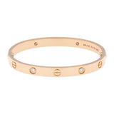 Cartier 18K Rose Gold 4 Diamond Classic Love Bracelet Designer Jewellery Cartier