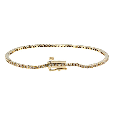 10K Yellow Gold 1.00 Carat Tennis Bracelet