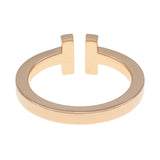 Tiffany & Co. 18K Rose Gold T Square Ring Designer Jewellery Tiffany and Co