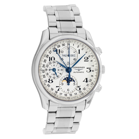 Longines Stainless Steel Master Collection Chronograph Mooonphase L2.673.4.78.6 Watches Longines