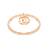Gucci 18K Rose Gold GG Running Charm Ring Designer Jewellery Gucci