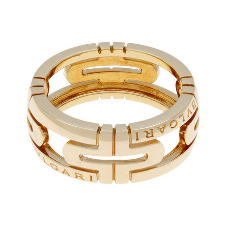 Bulgari 18K Yellow Gold Parentesi Ring Designer Jewellery Bulgari