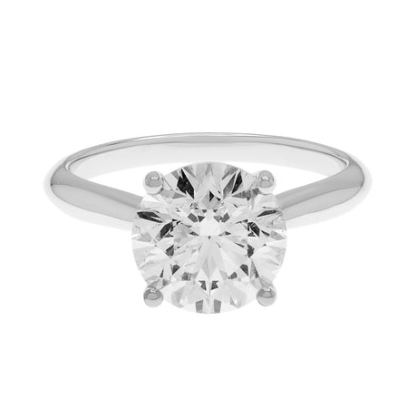 18K White Gold 2.55 Carat Diamond Solitaire Ring Fine Jewellery Modaselle