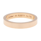 Cartier 18K Rose Gold Diamond C de Cartier Wedding Band Ring Designer Jewellery Cartier