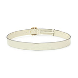 Gucci White Calfskin Studded Interlocking G 30mm Belt Accessories Gucci