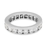 Platinum 2.00 Carat Diamond Channel Set Eternity Ring Fine Jewellery Modaselle
