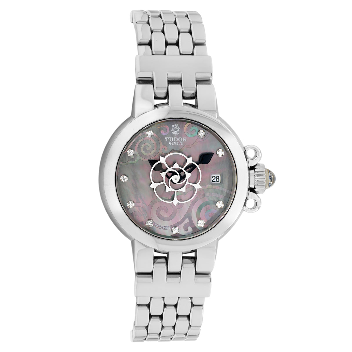 Tudor Stainless Steel Claire De Rose 35100 Watches Tudor