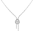18K White Gold 6.82 Carat Diamond Lariat Necklace Fine Jewellery Modaselle