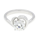 18K White Gold 1.14 Carat Diamond Solitaire Ring Fine Jewellery Modaselle