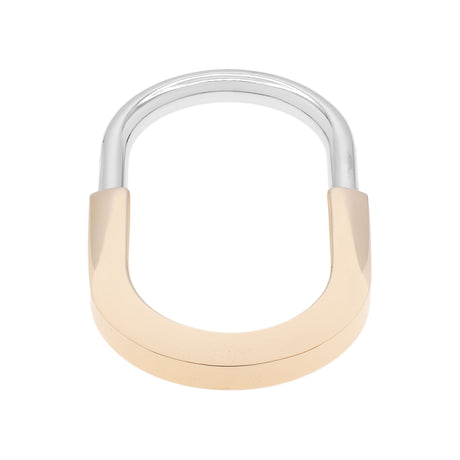 Tiffany & Co. 18K Diamond Lock Two-Finger Ring Designer Jewellery Tiffany and Co