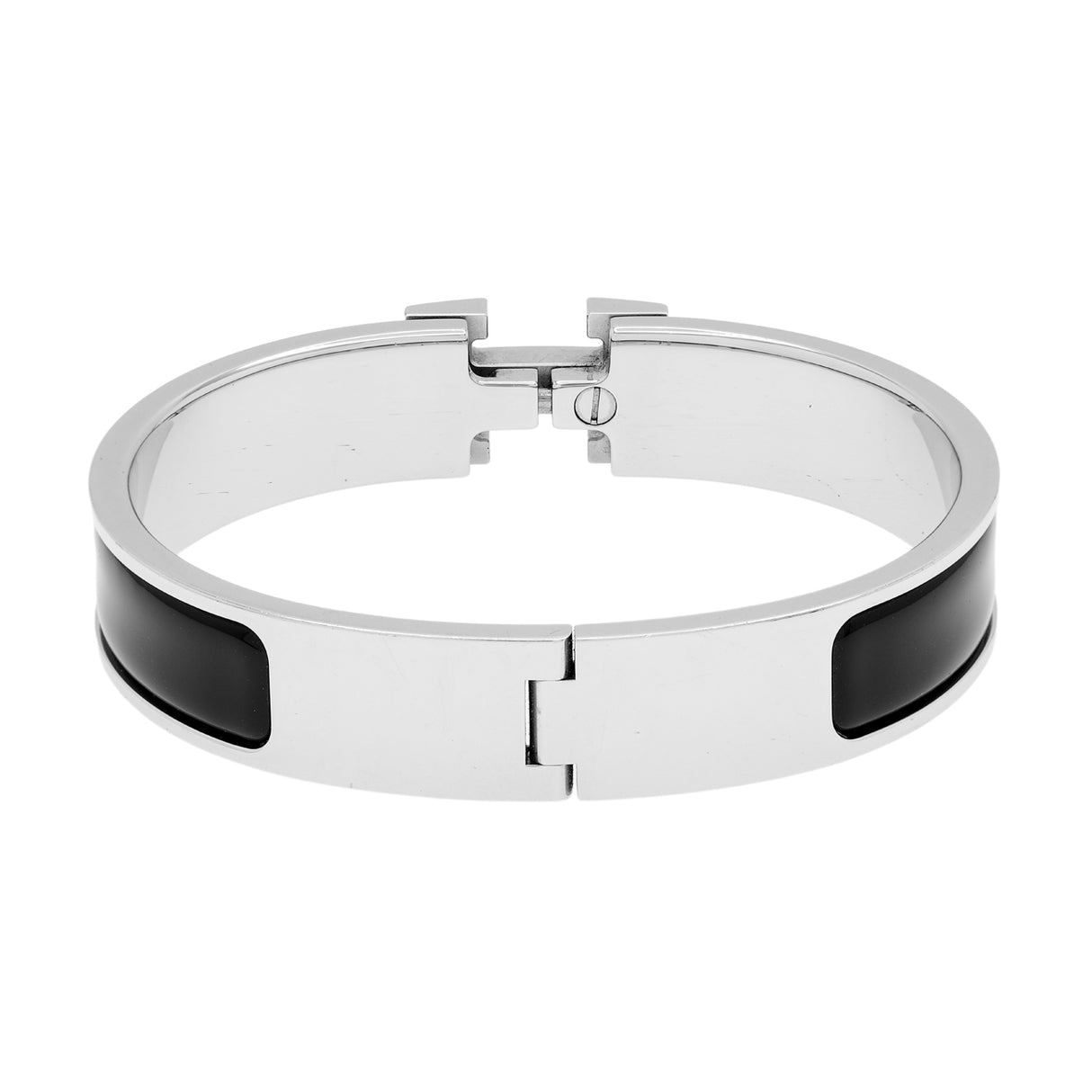 Hermes Black Enamel Clic H Bracelet Designer Jewellery Hermes